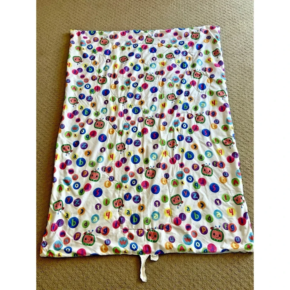 Cocomelon Let's Go Play Toddler Bed Comforter‎ Blanket Balloon Alphabet 39
